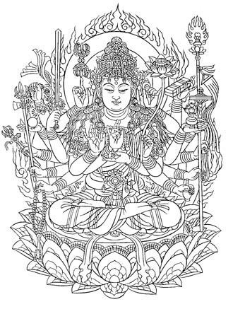 Principle image Juntei Kannon at Daigoji